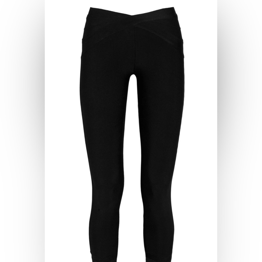 Herve Leger Kids Black High Waisted Leggings